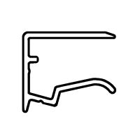 Alu-Tropfkantenprofil mit Tropfnase 16mm 120cm