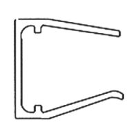 Alu-Abschlußprofil ohne Tropfnase 16mm 120cm
