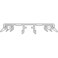 Alu-Profilsprosse ohne Steg (Deckel) 500cm