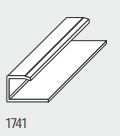 Stöckel U-Profil 17mm anthrazitgrau 6m