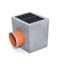 Kellersinkkastem PVC-Rohr H: 22cm 22,5x17,5cm